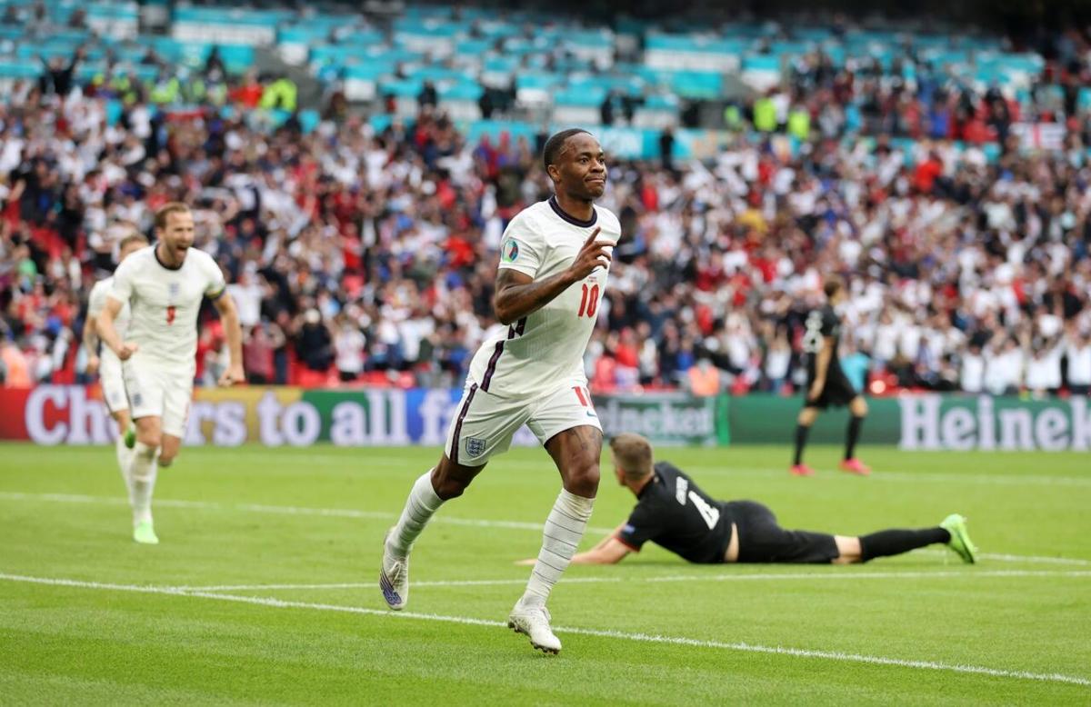 England forward Raheem Sterling